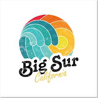 Big Sur California Surfing Surf Sunset Wave Posters and Art